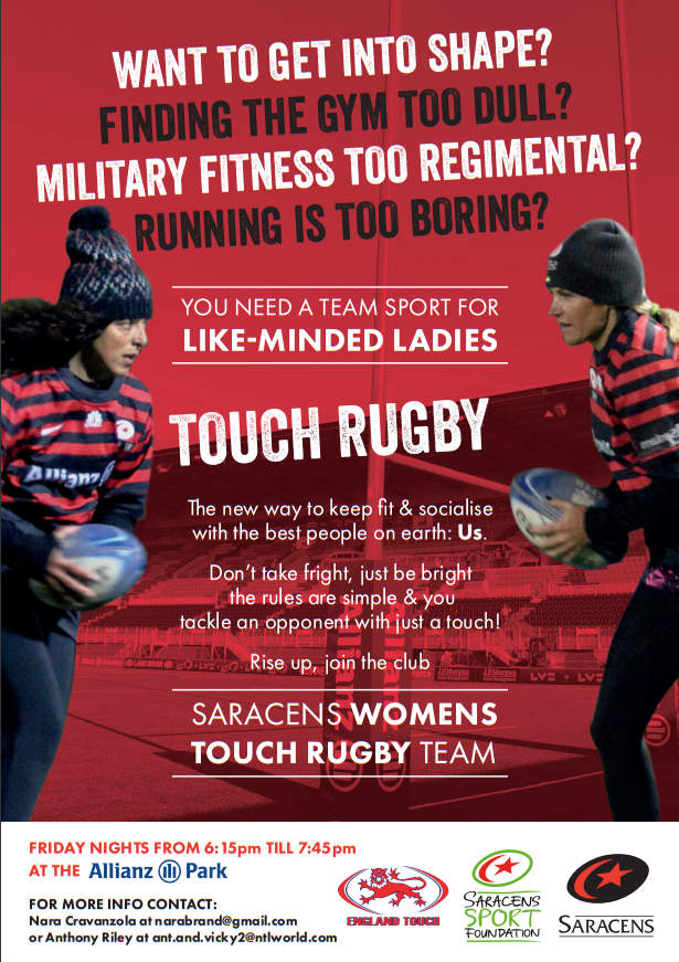 Saracens Touch Club - Seeking Women